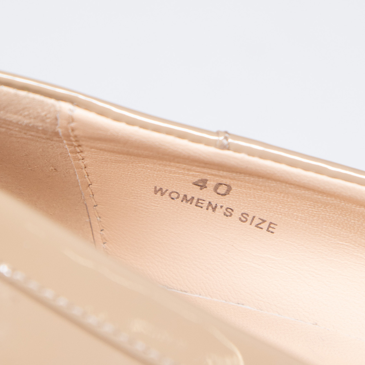 Tod's Beige Patent Leather Square Toe Pumps