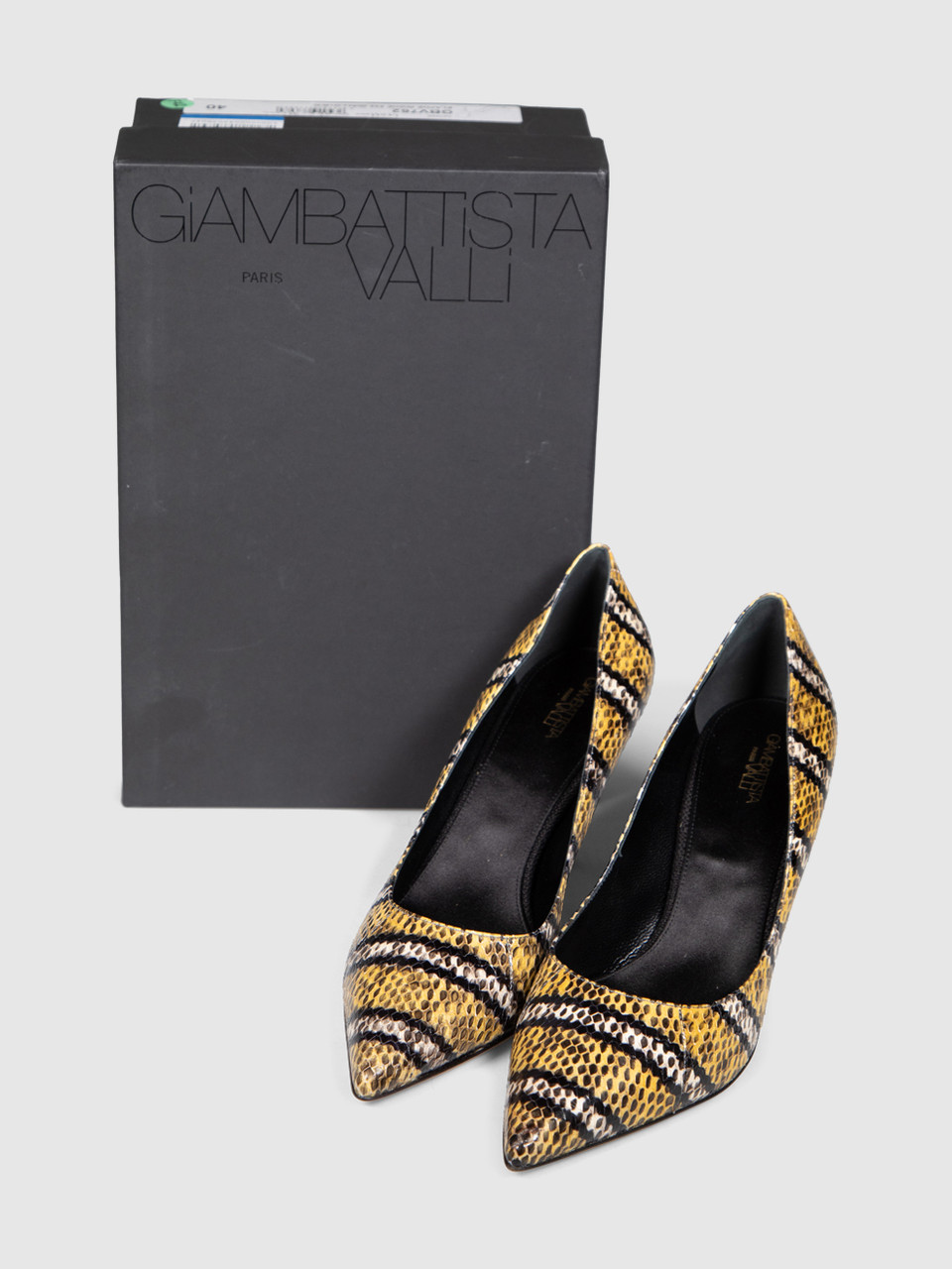 Giambattista Valli Snakeskin Leather Pointed Pumps