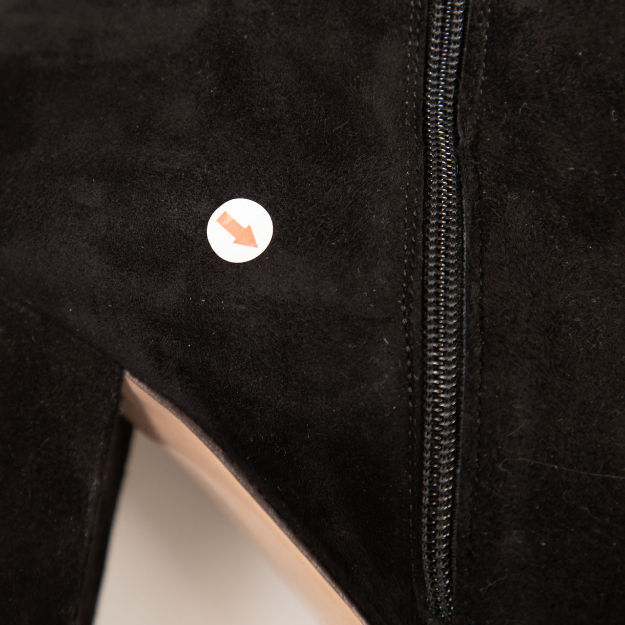 Le Silla Black Knee High Side Zip Suede Boots