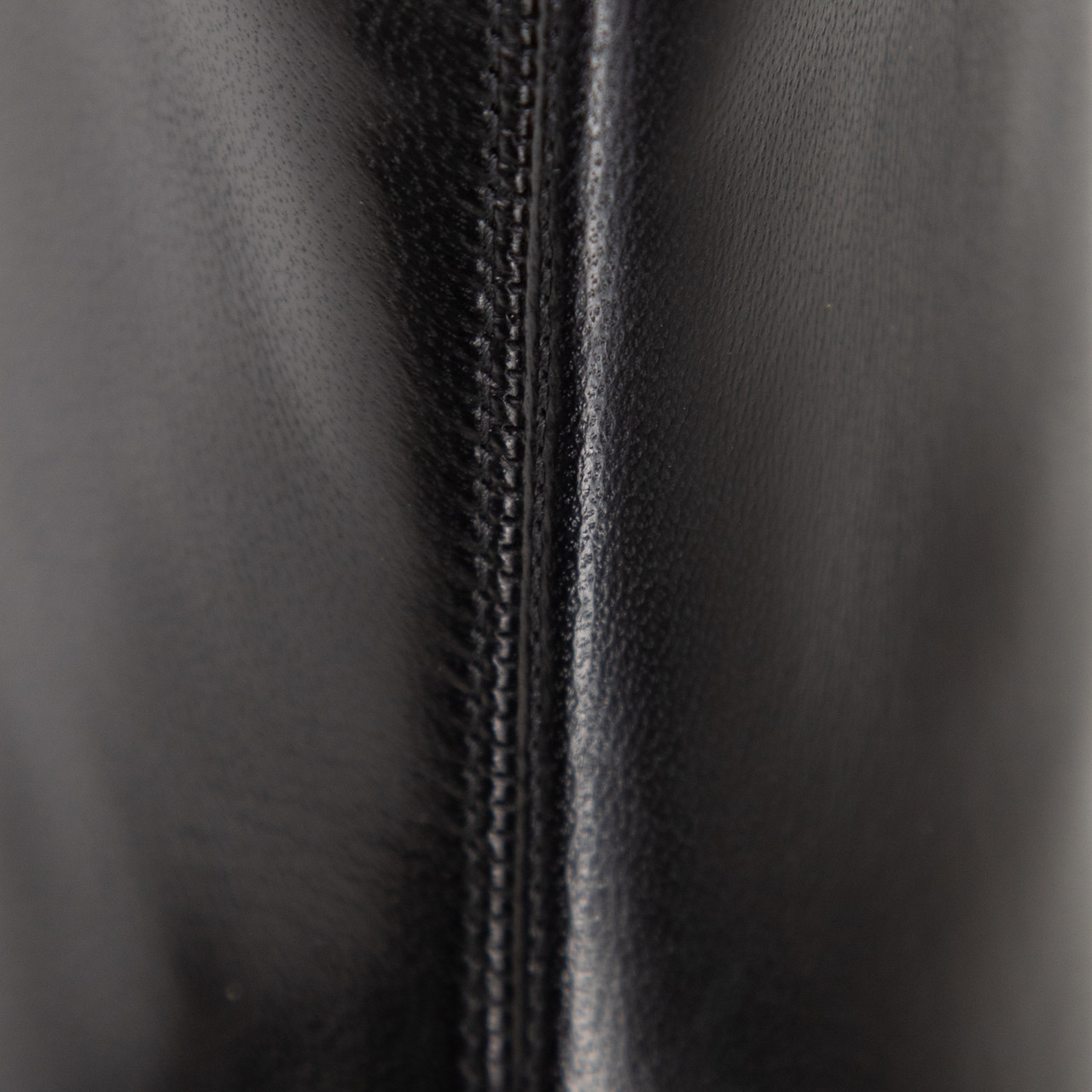 Prada Black Leather Mid Heel Ankle Boots