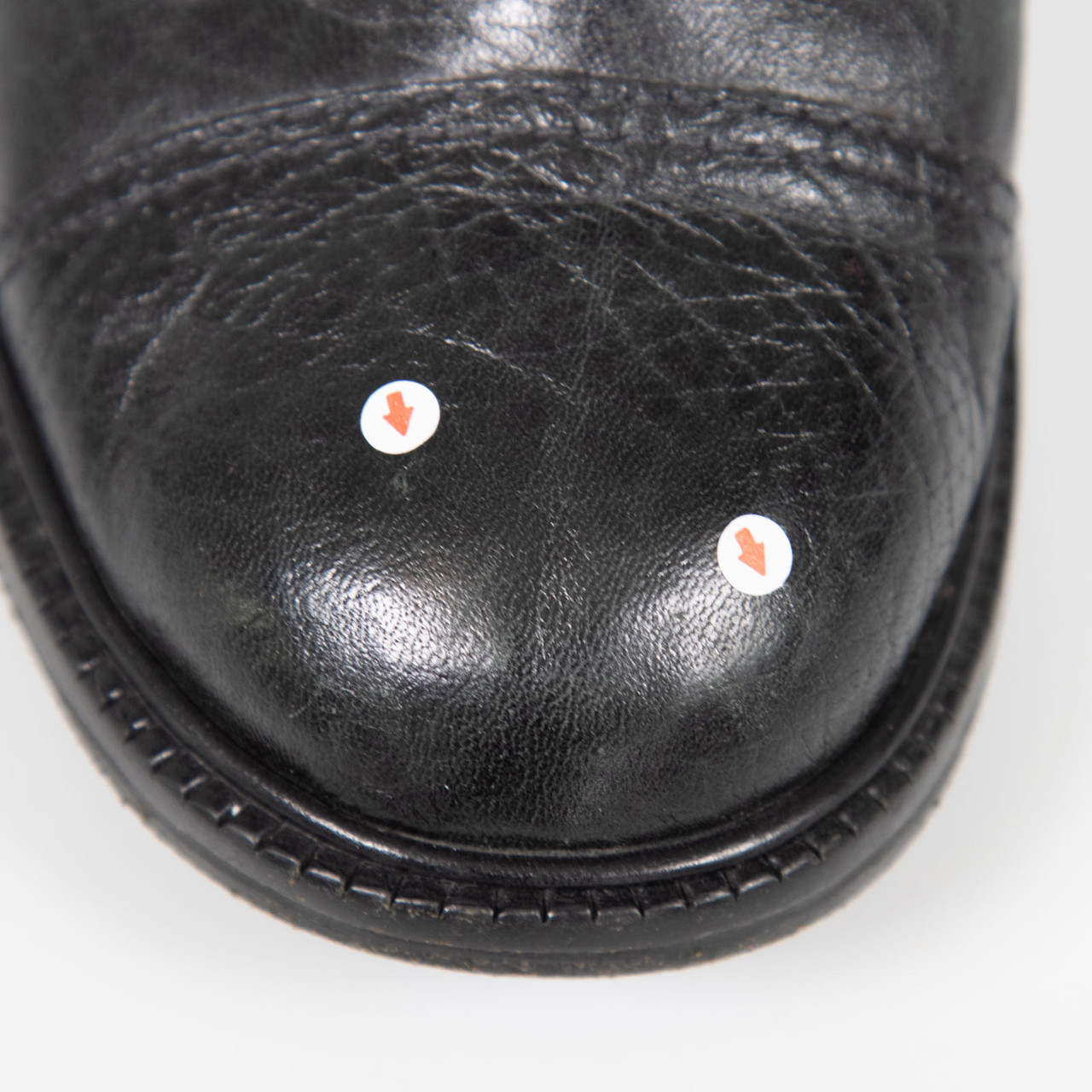 Tory Burch Black Leather Buckled Mid Calf Boots