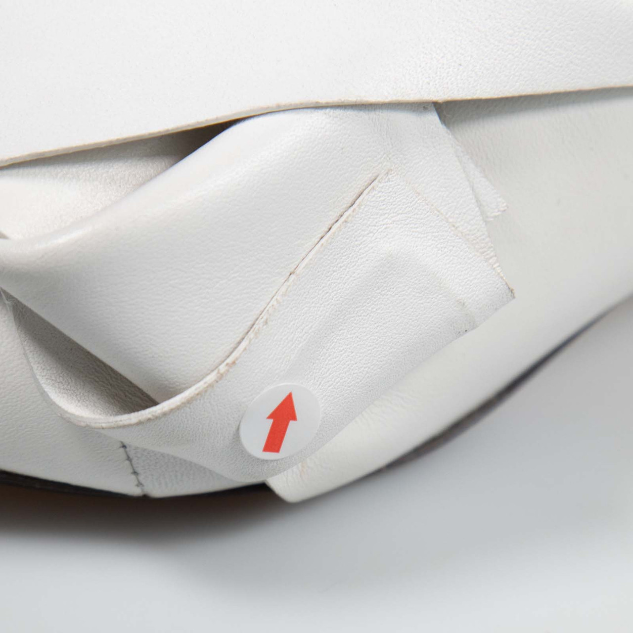 N°21 White Leather Low Heel Mules