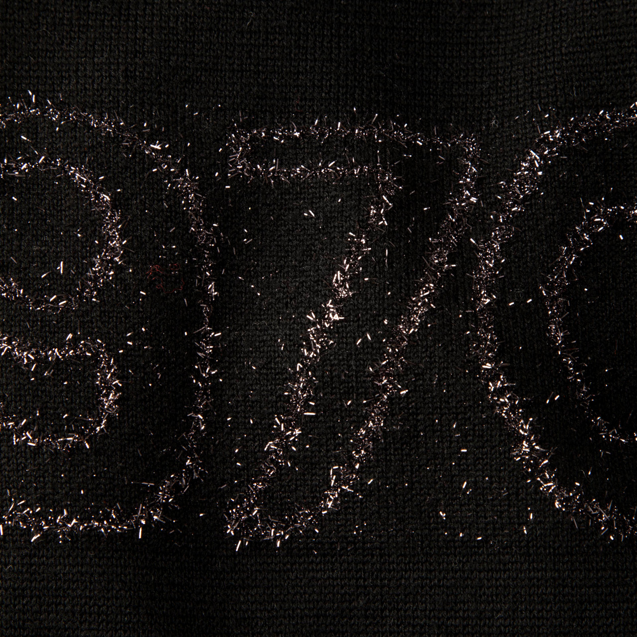 Bella Freud Black Wool Metallic Knit 1970 Jumper Bella Freud Black Wool Metallic Knit 1970 Jumper