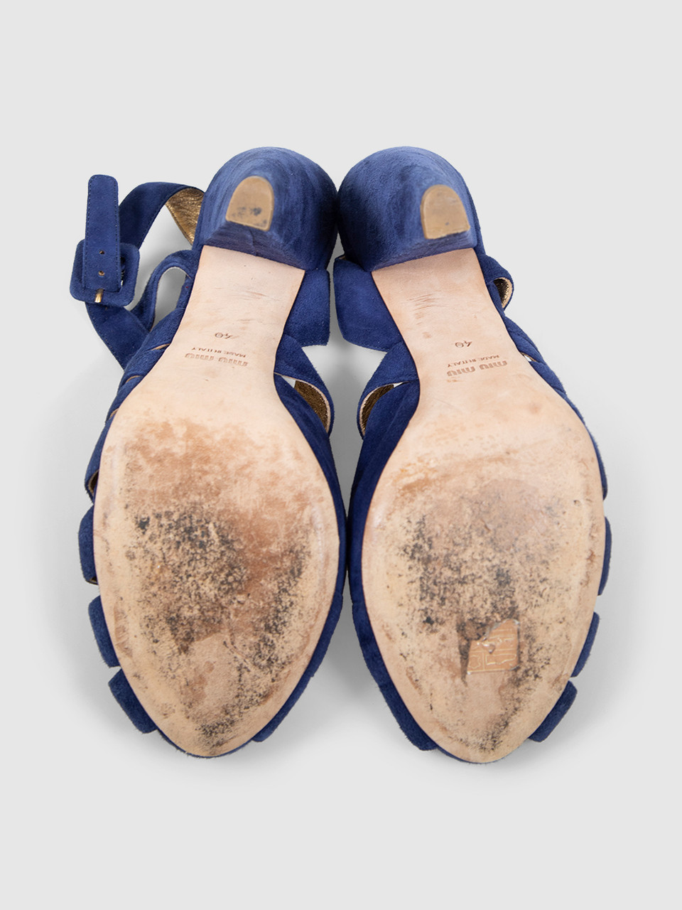 Miu Miu Blue Suede Peep Toe Heels Miu Miu Blue Suede Peep Toe Heels