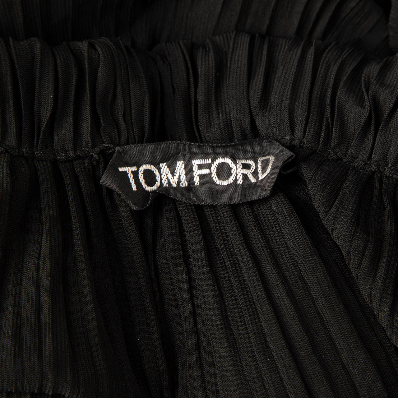 Tom Ford Black Pleated Bubble Top Tom Ford Black Pleated Bubble Top