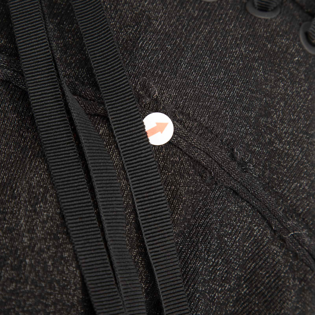 Tom Ford Black Metallic Shoulder Lace Up Top