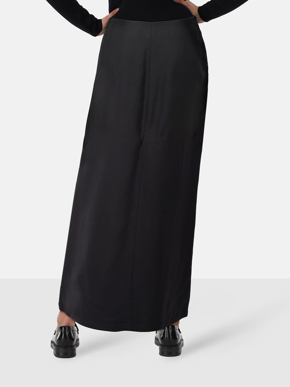 Tom Ford Black Midi Side Slit Skirt