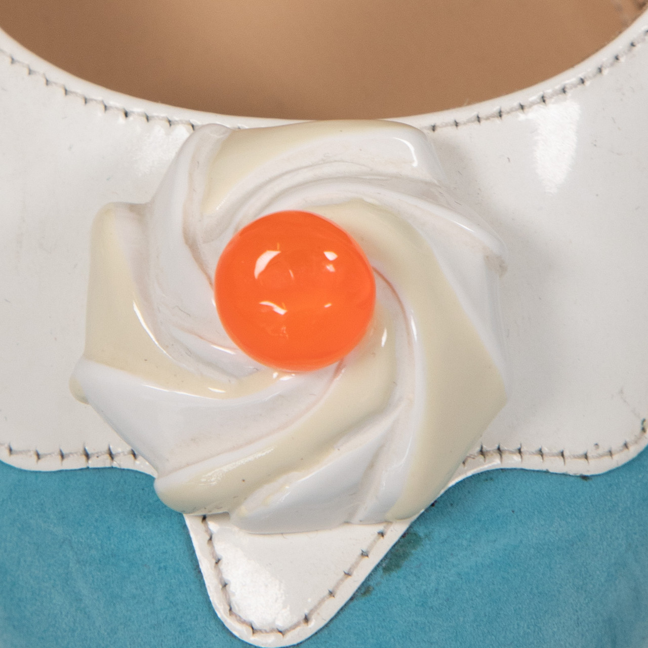 Charlotte Olympia Blue Candy Pattered Heels