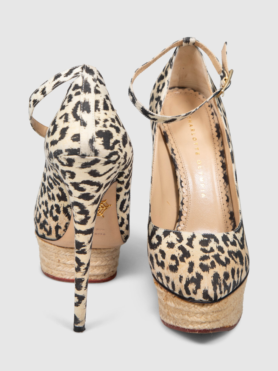 Charlotte Olympia Leopard Print Platform Heels