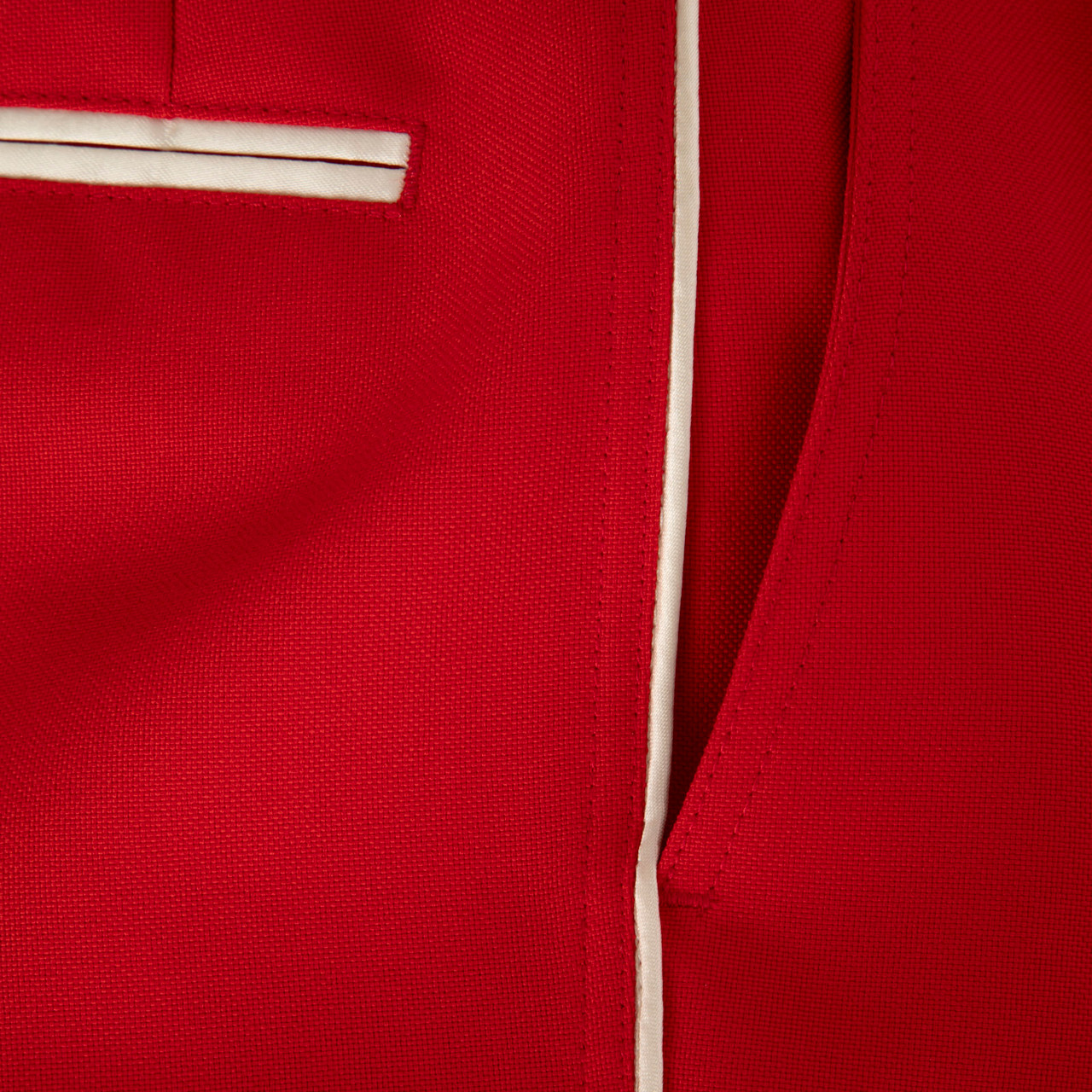 Golden Goose Red Contrast Trim Trousers