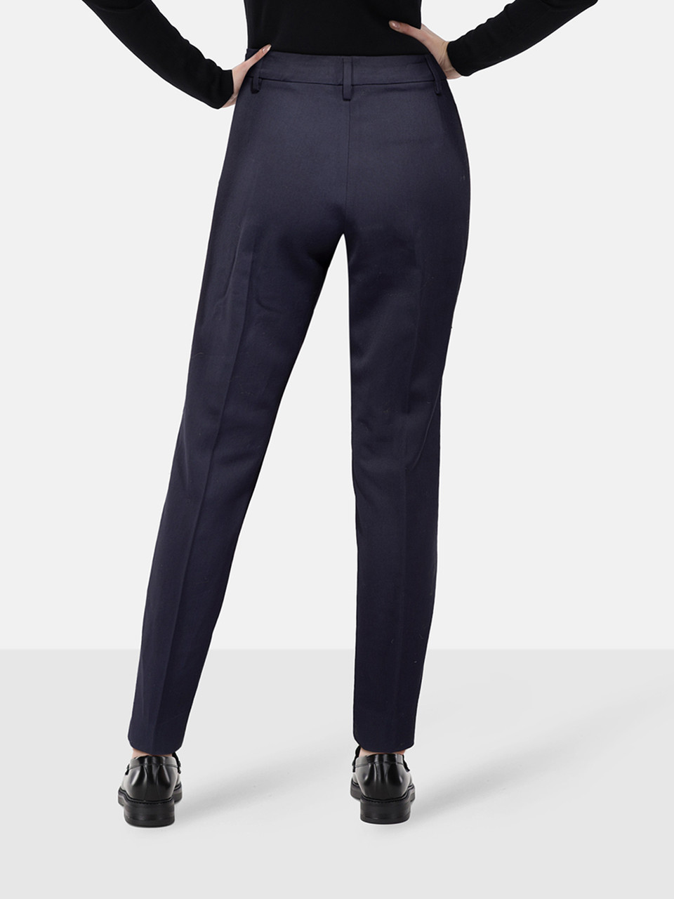 Etro Navy Slim Fit Mid Rise Trousers