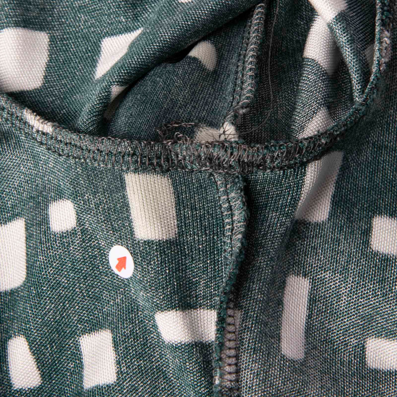 Prada Green Silk Square Pattern Belted Dress