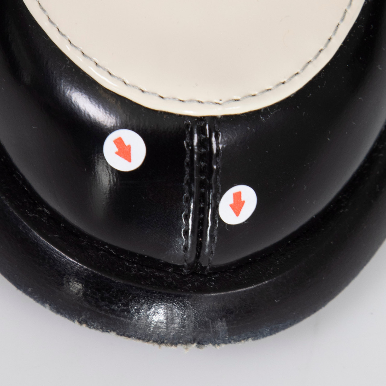 Gucci Black & White Leather Horsebit Loafers