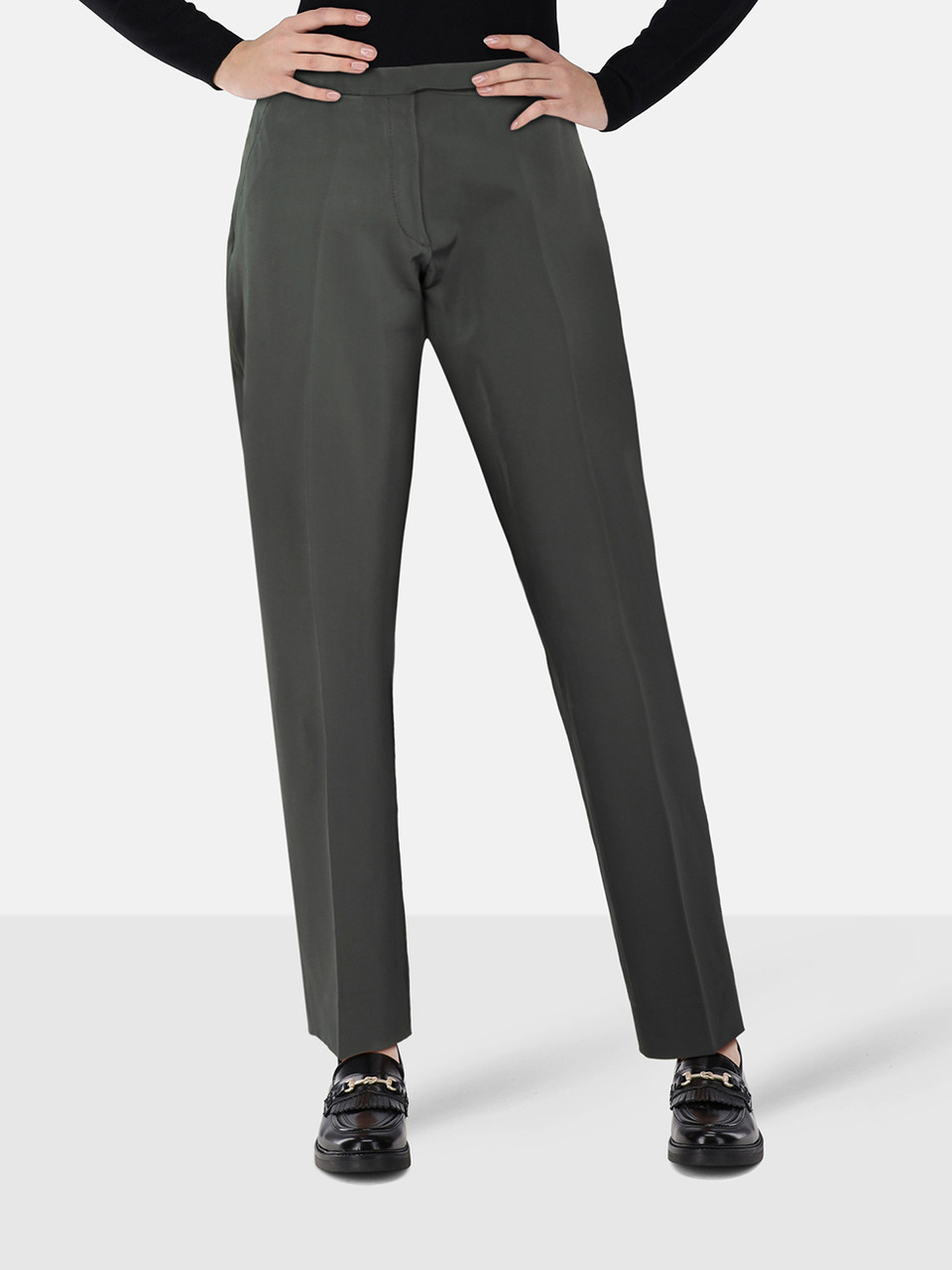 Prada Grey Suit Slim Fit Trousers