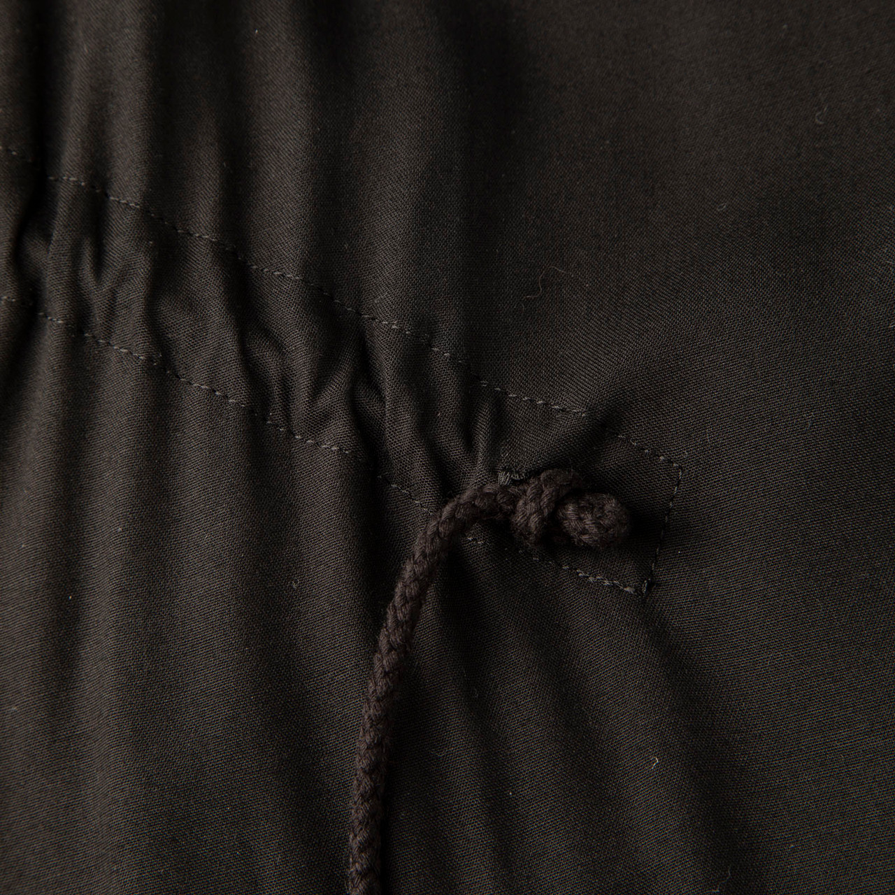 Yohji Yamamoto Y's Black Asymmetric Drawstring Dress