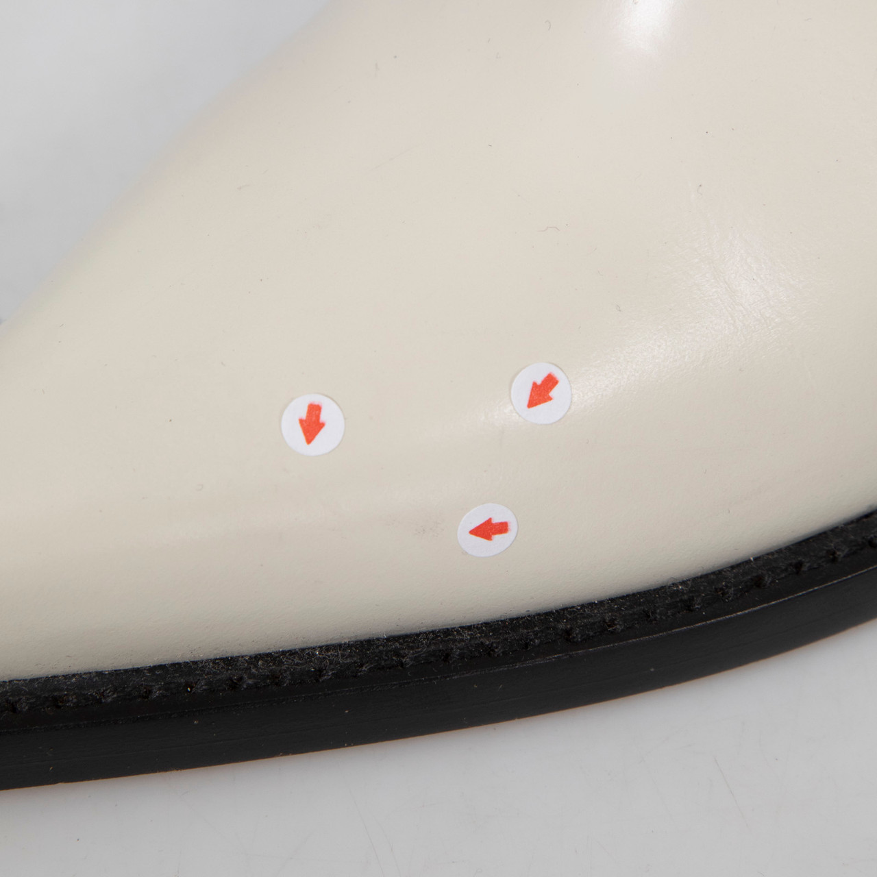 Bottega Veneta White Leather Ankle Cut Out Boots