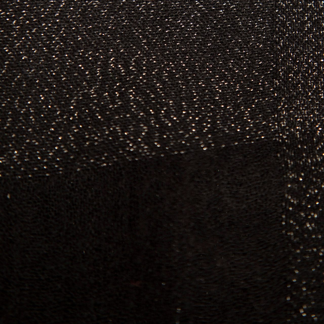 Chanel Black Cashmere Metallic CC Scarf