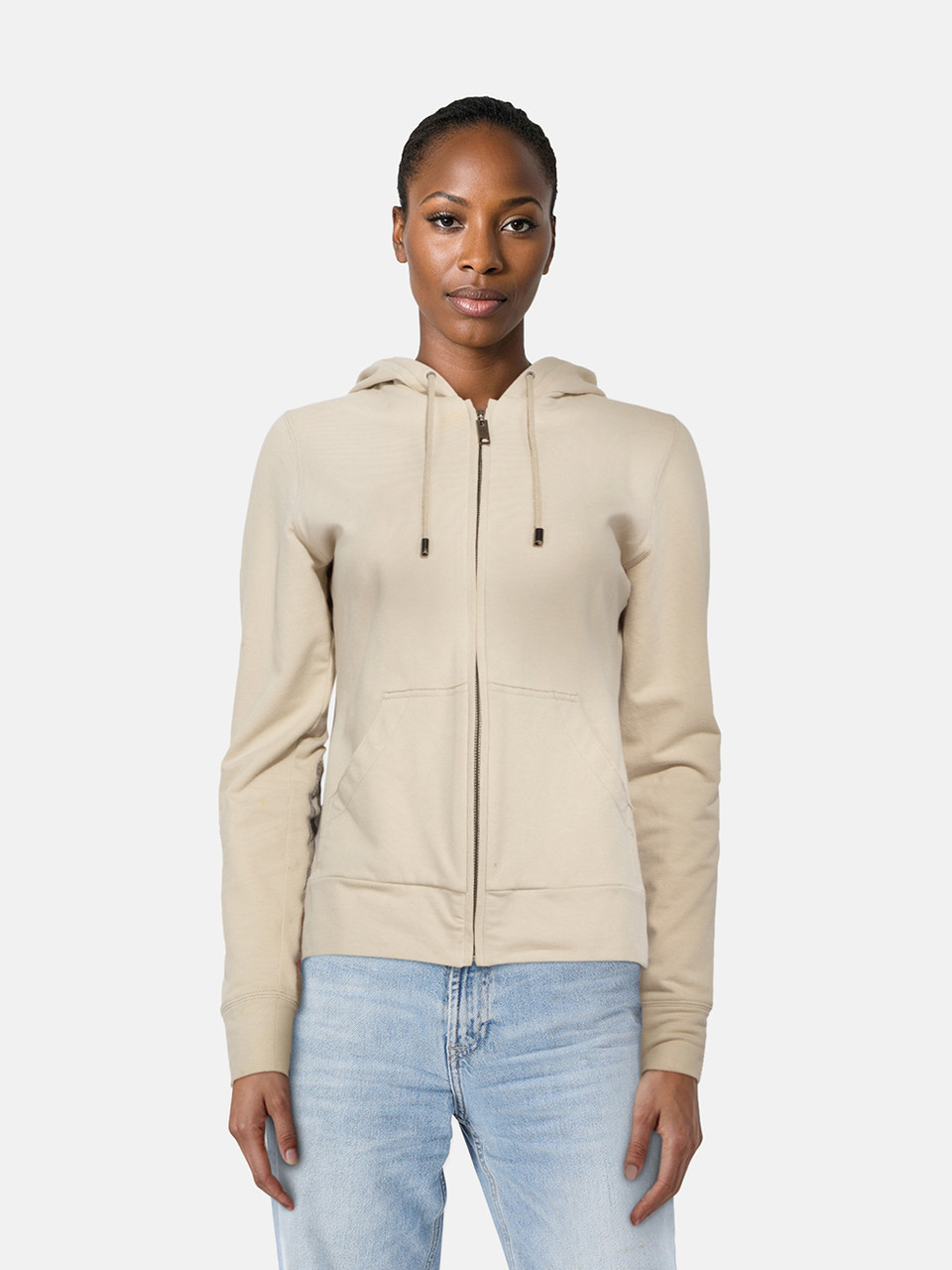 Burberry Beige Nova Check Patch Hoodie