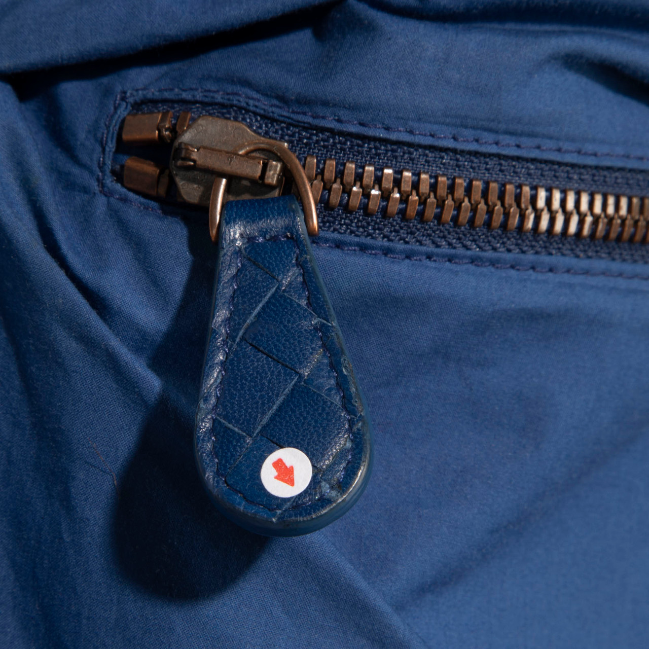 Bottega Veneta Blue Intrecciato Zip Jacket