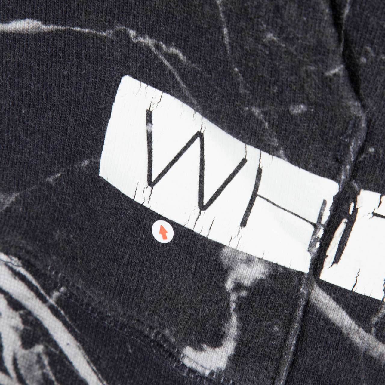 Off-White Caravaggio Marble Print Logo Hoodie