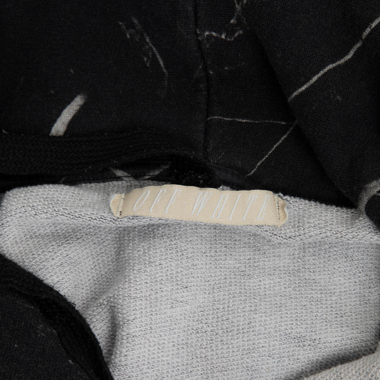 Off-White Caravaggio Marble Print Logo Hoodie