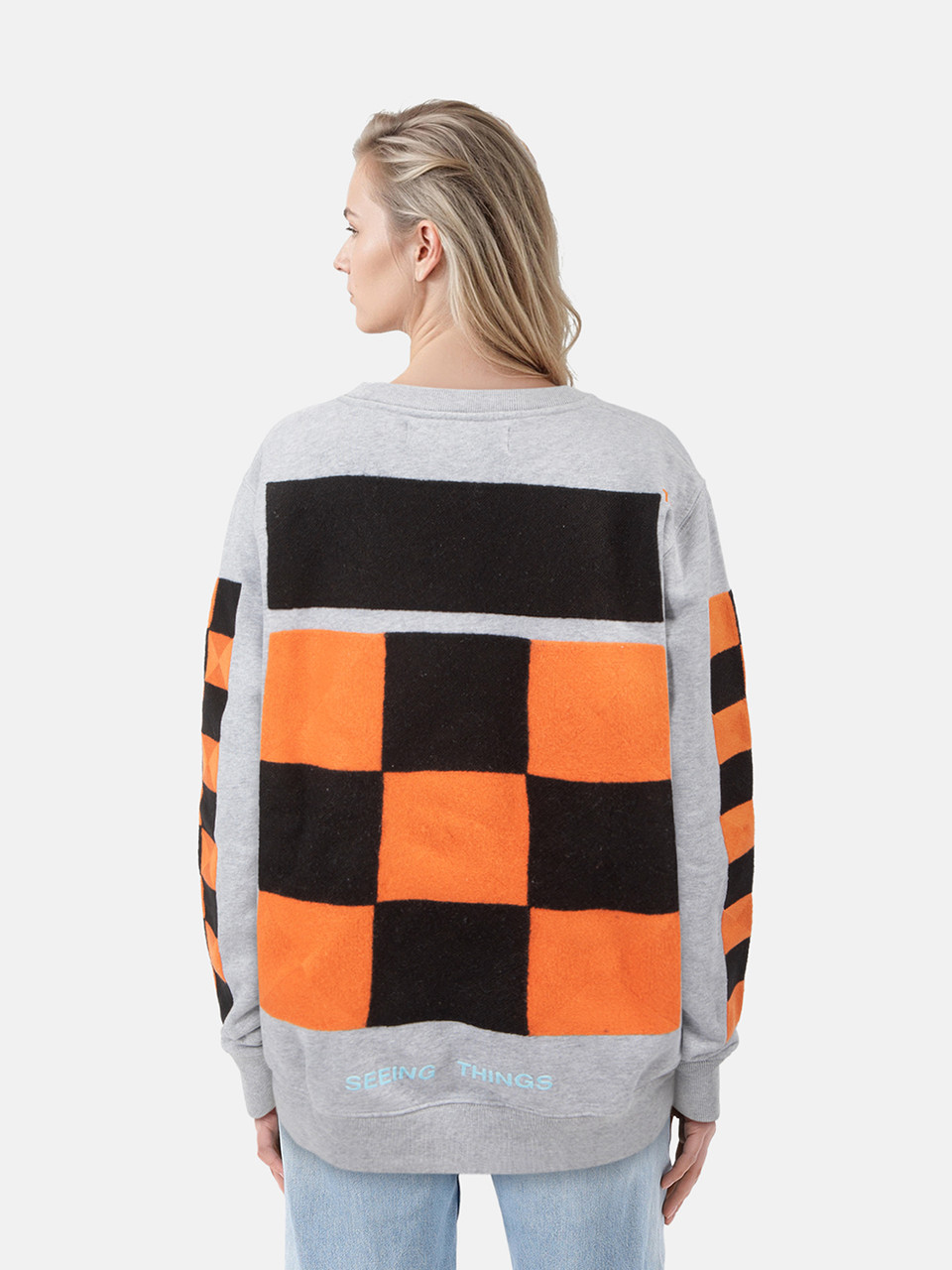 Off-White Grey 'Seeing Things' Oversized Sweatshirt