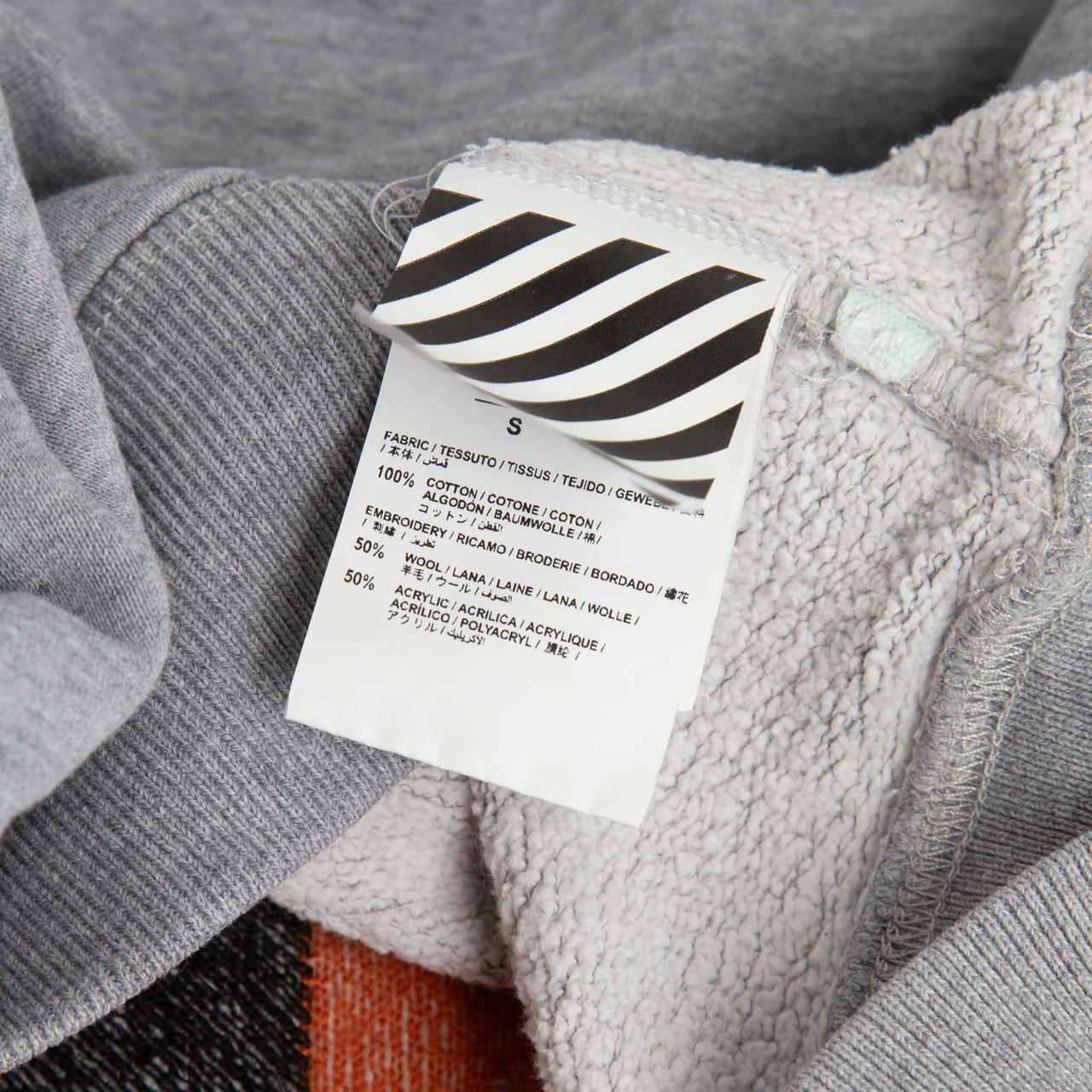 Off-White Grey 'Seeing Things' Oversized Sweatshirt