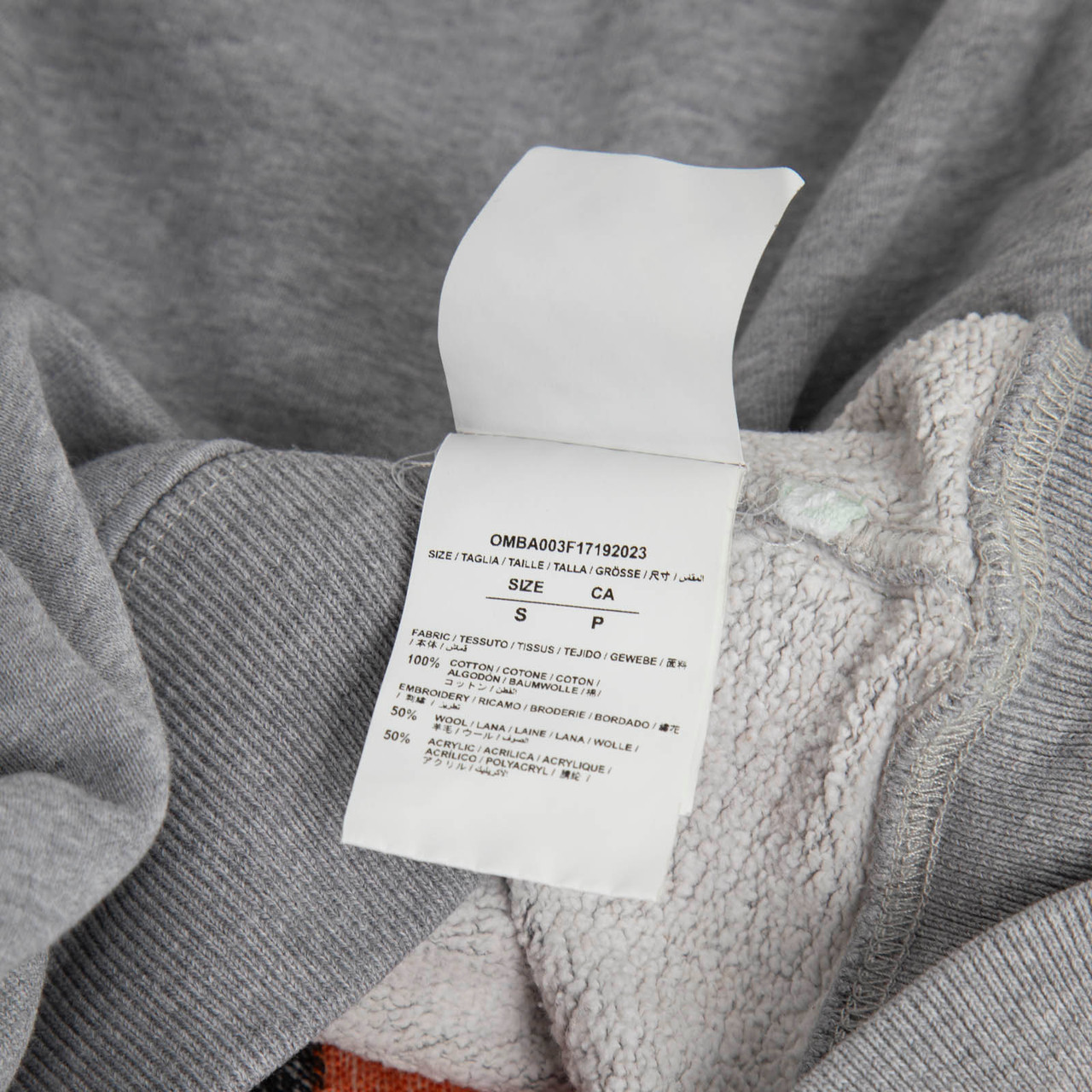 Off-White Grey 'Seeing Things' Oversized Sweatshirt