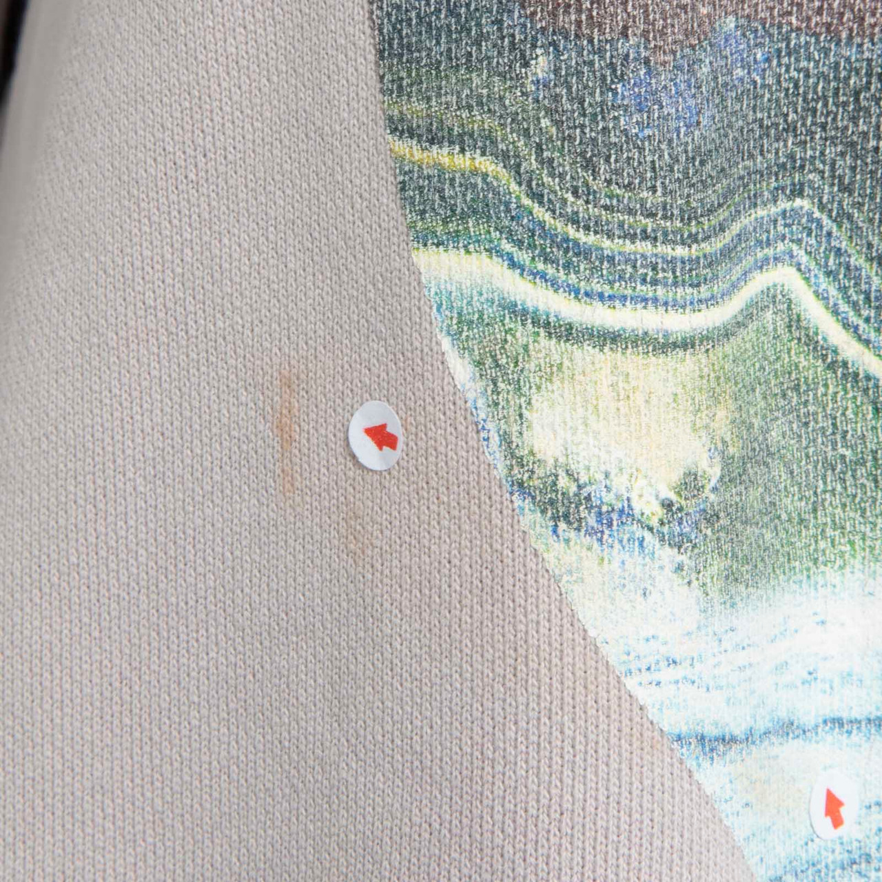 Valentino Garavani Grey Graphic Print Oversized Sweatshirt