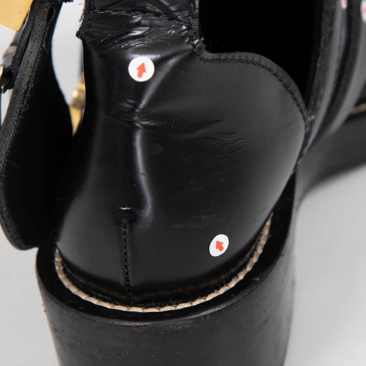 Balenciaga Black Leather Belted Boots