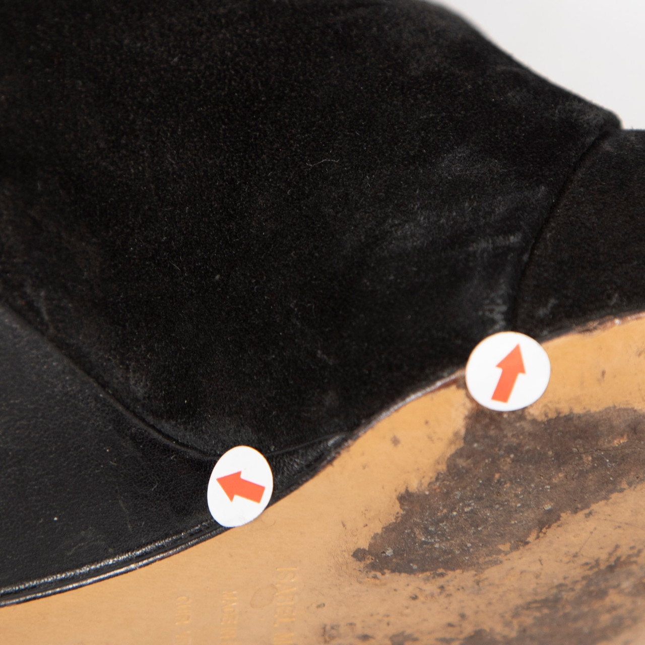 Isabel Marant Black Suede Panelled Knee High Boots