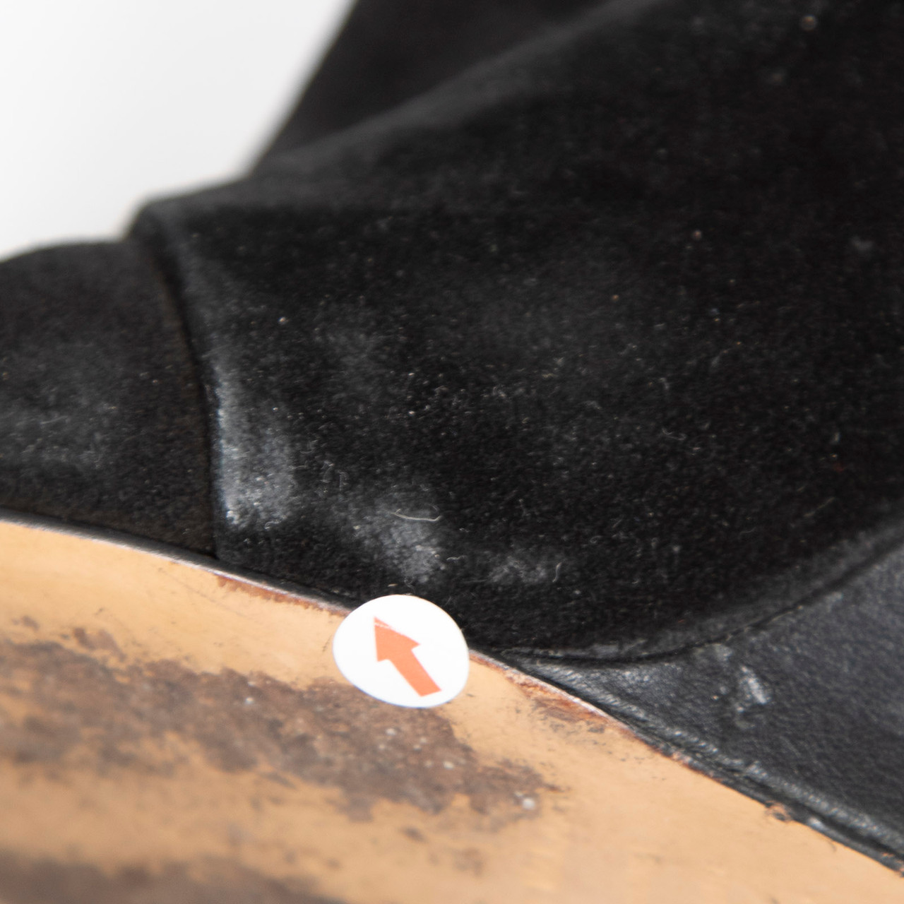 Isabel Marant Black Suede Panelled Knee High Boots