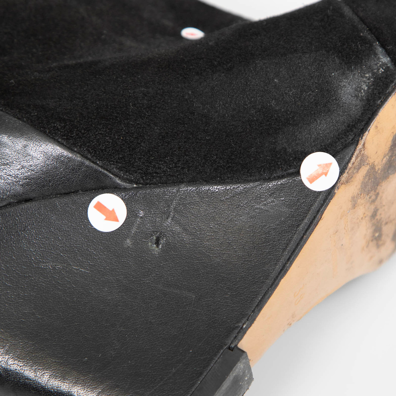 Isabel Marant Black Suede Panelled Knee High Boots