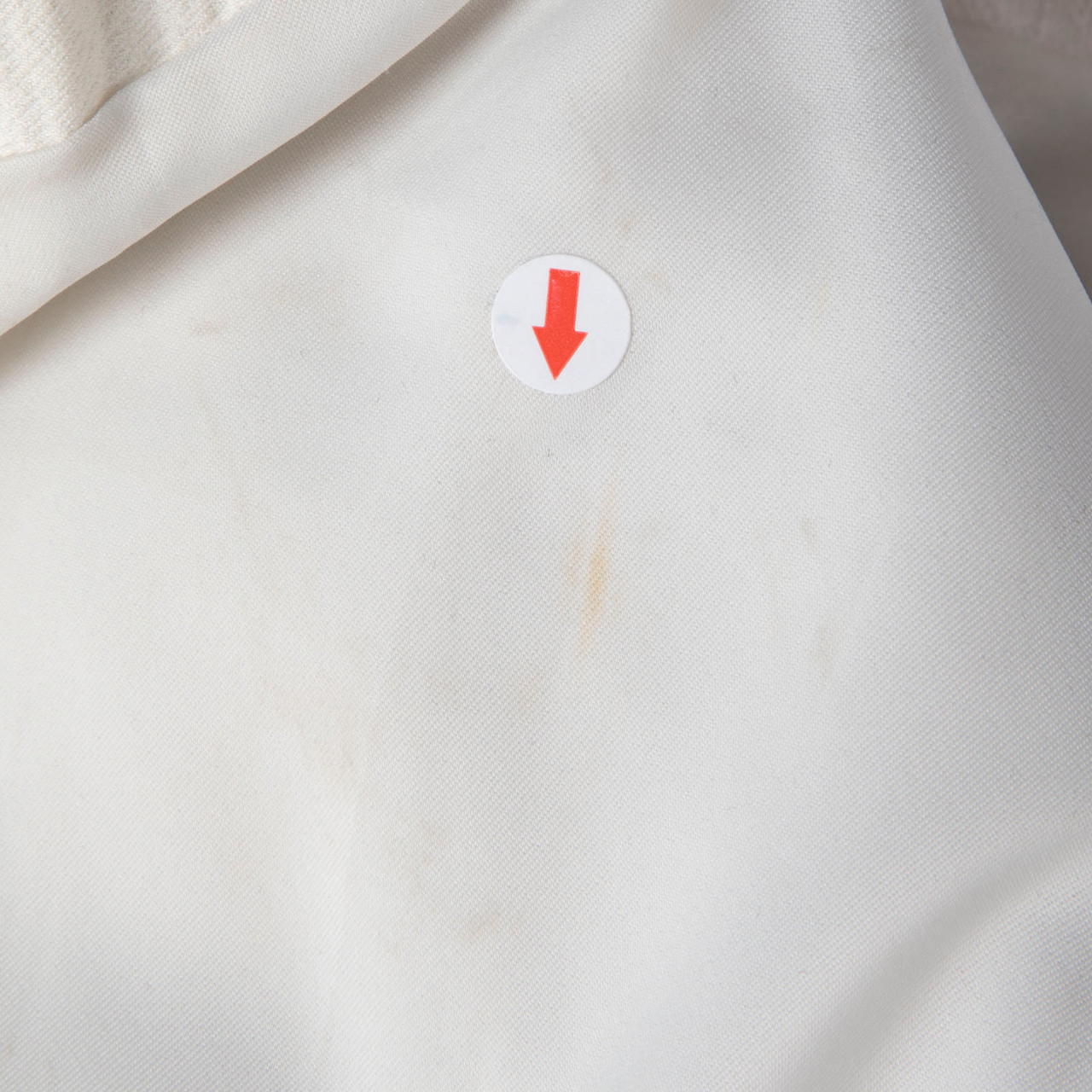 Helmut Lang Ecru & Black Leather Sleeves Blazer