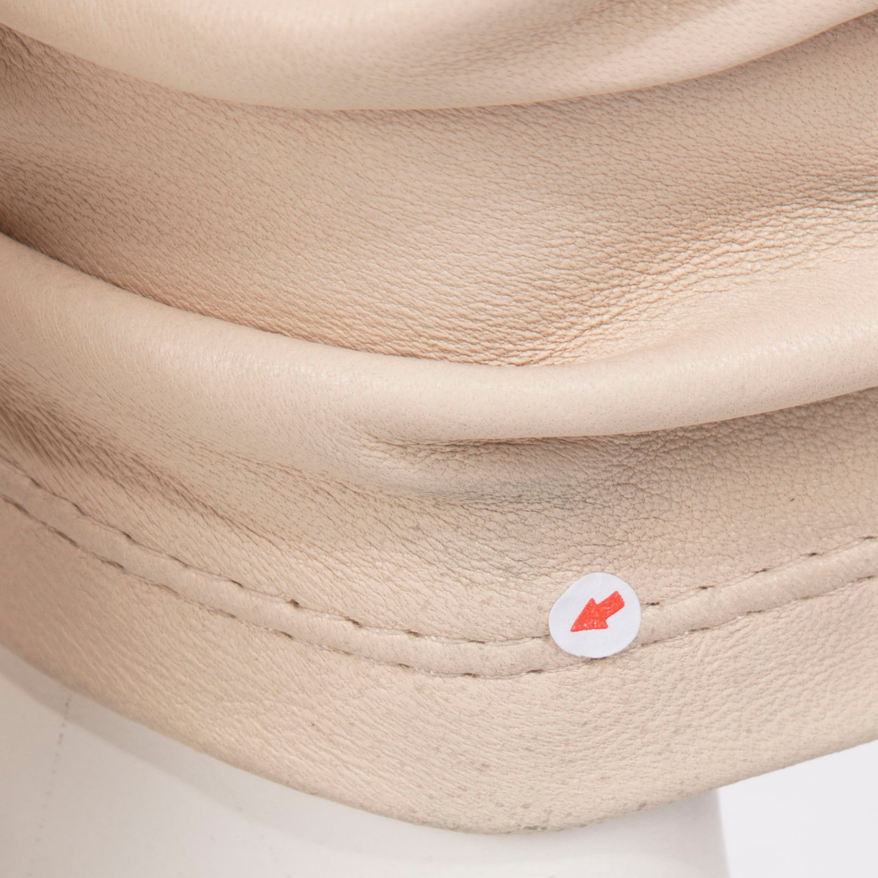 Helmut Lang Ecru Leather Skinny Fit Trousers