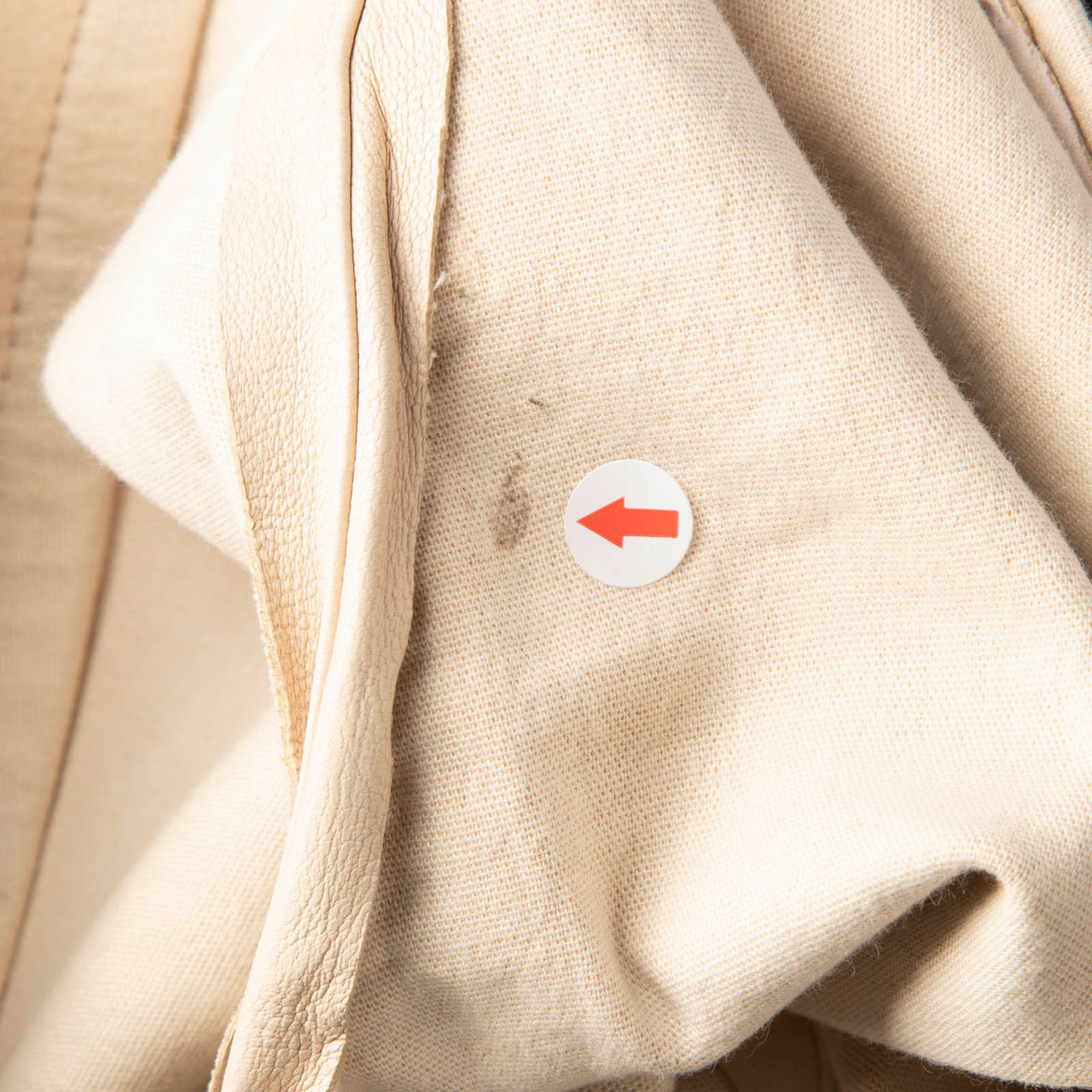 Helmut Lang Ecru Leather Skinny Fit Trousers