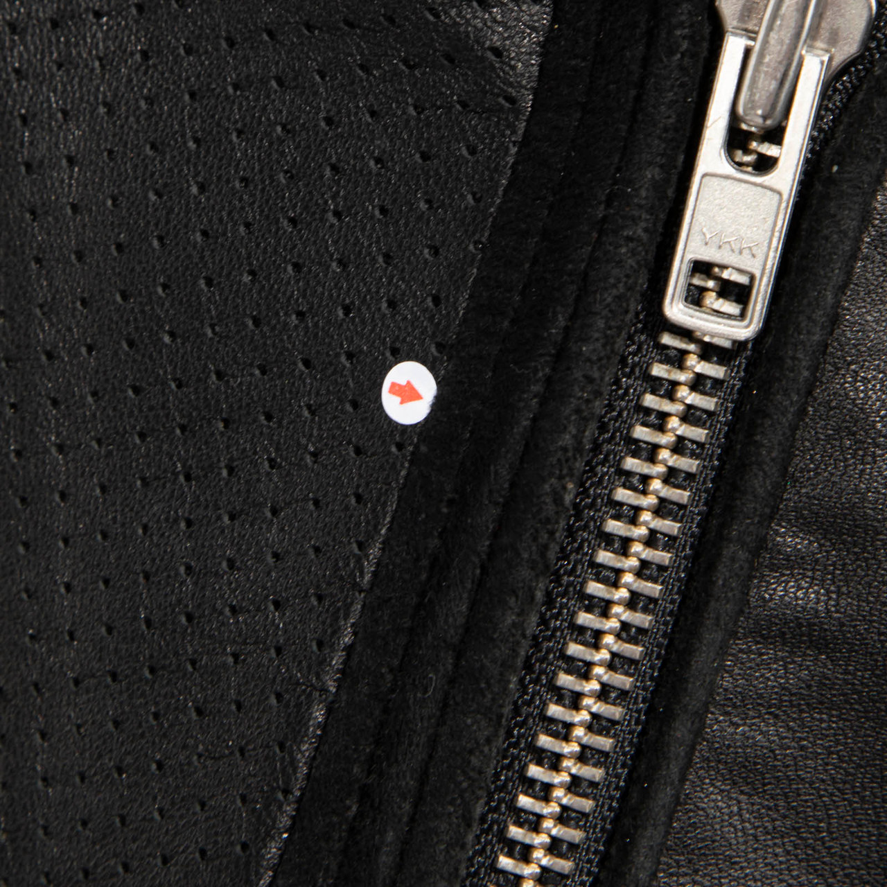 Iro Black Leather Perforated Biker Jacket