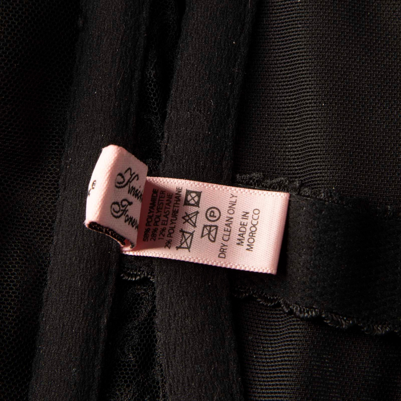 Agent Provocateur Black Lace Sheer Mercy Corset