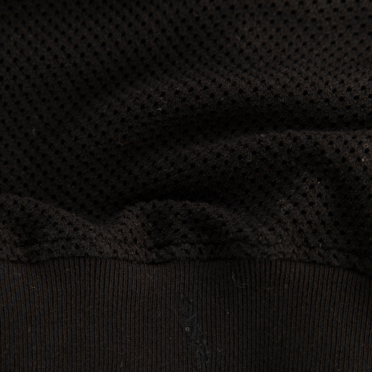 Amiri Black Cropped Distressed See Through Hoodie