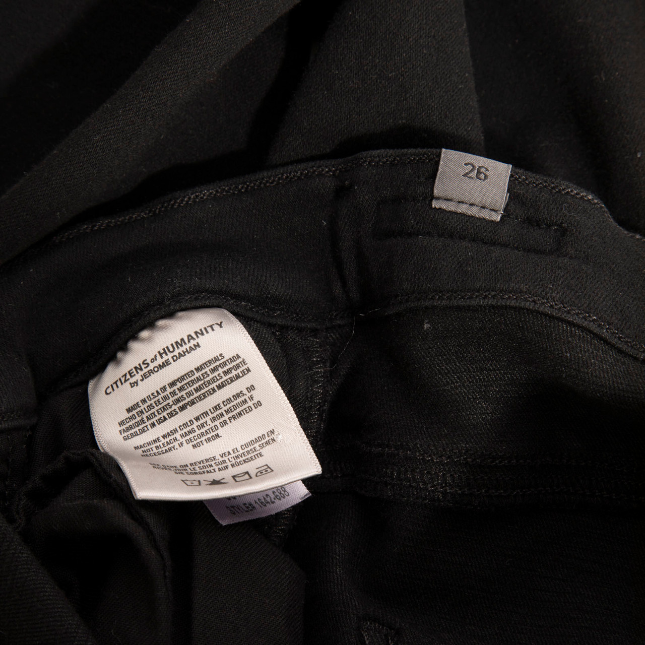 Citizens of Humanity Black Flare Cropped Jeans