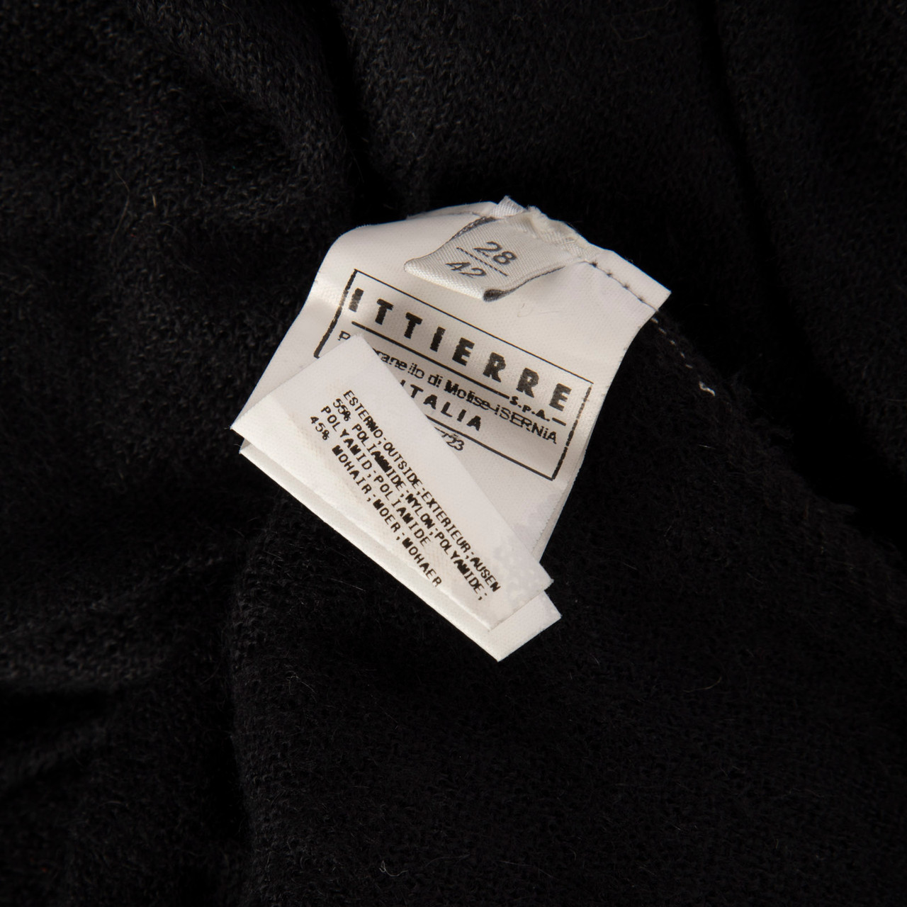 Pierre Balmain Black Distressed Sheer Jumper