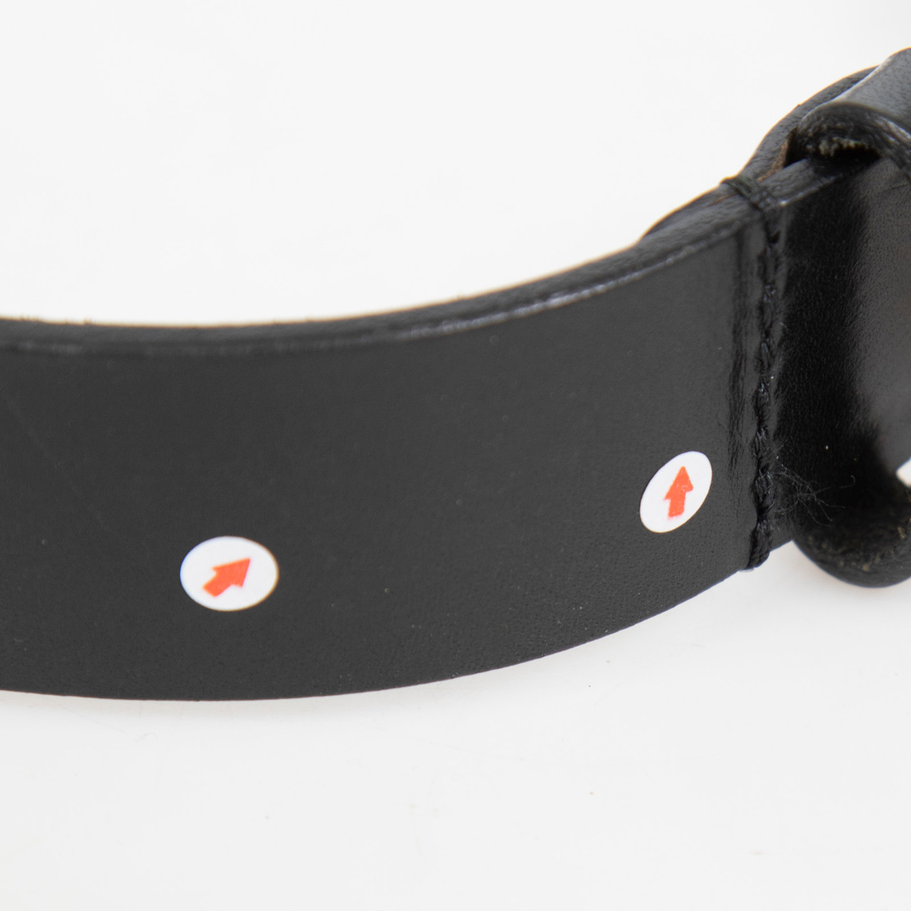 Isabel Marant Black Leather Silver Bead Detail Belt