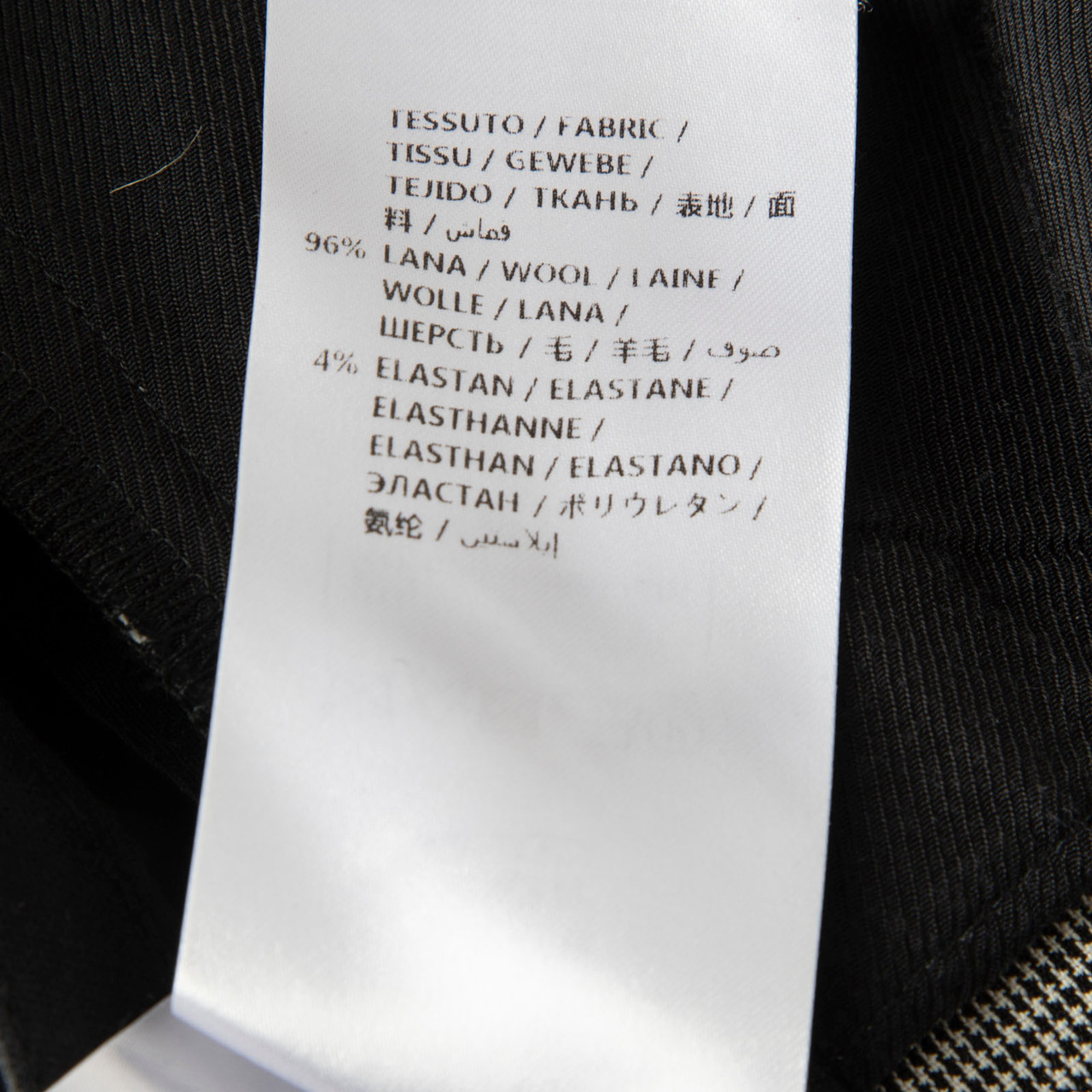 Stella McCartney Black Wool Straight Cropped Trousers