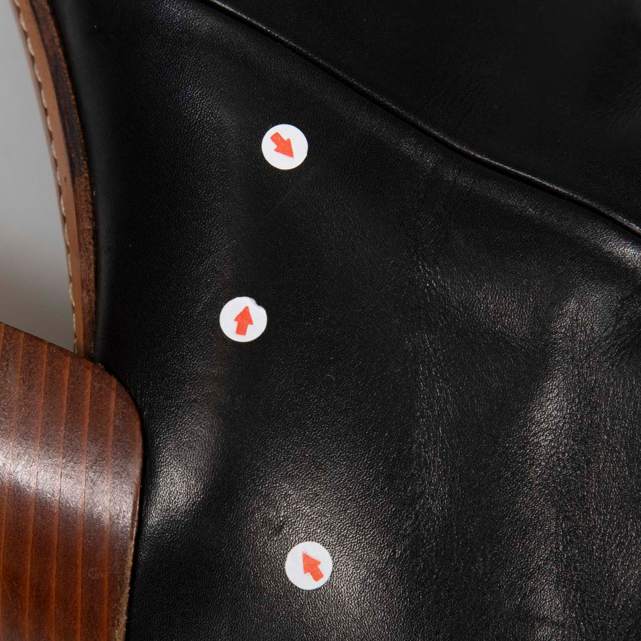 Céline Black Leather Heel Knee High Boots