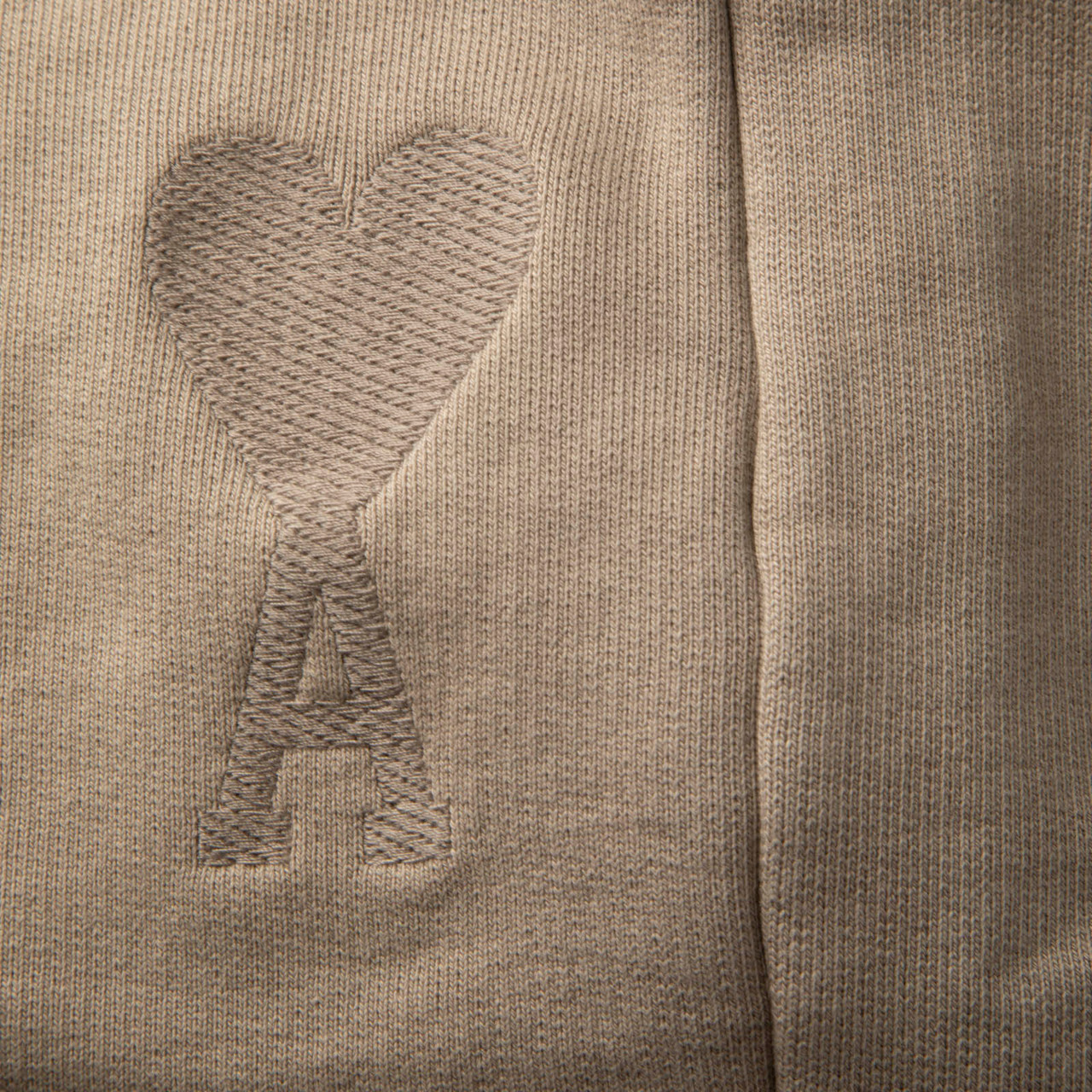 AMI Beige Logo Embroidery Joggers