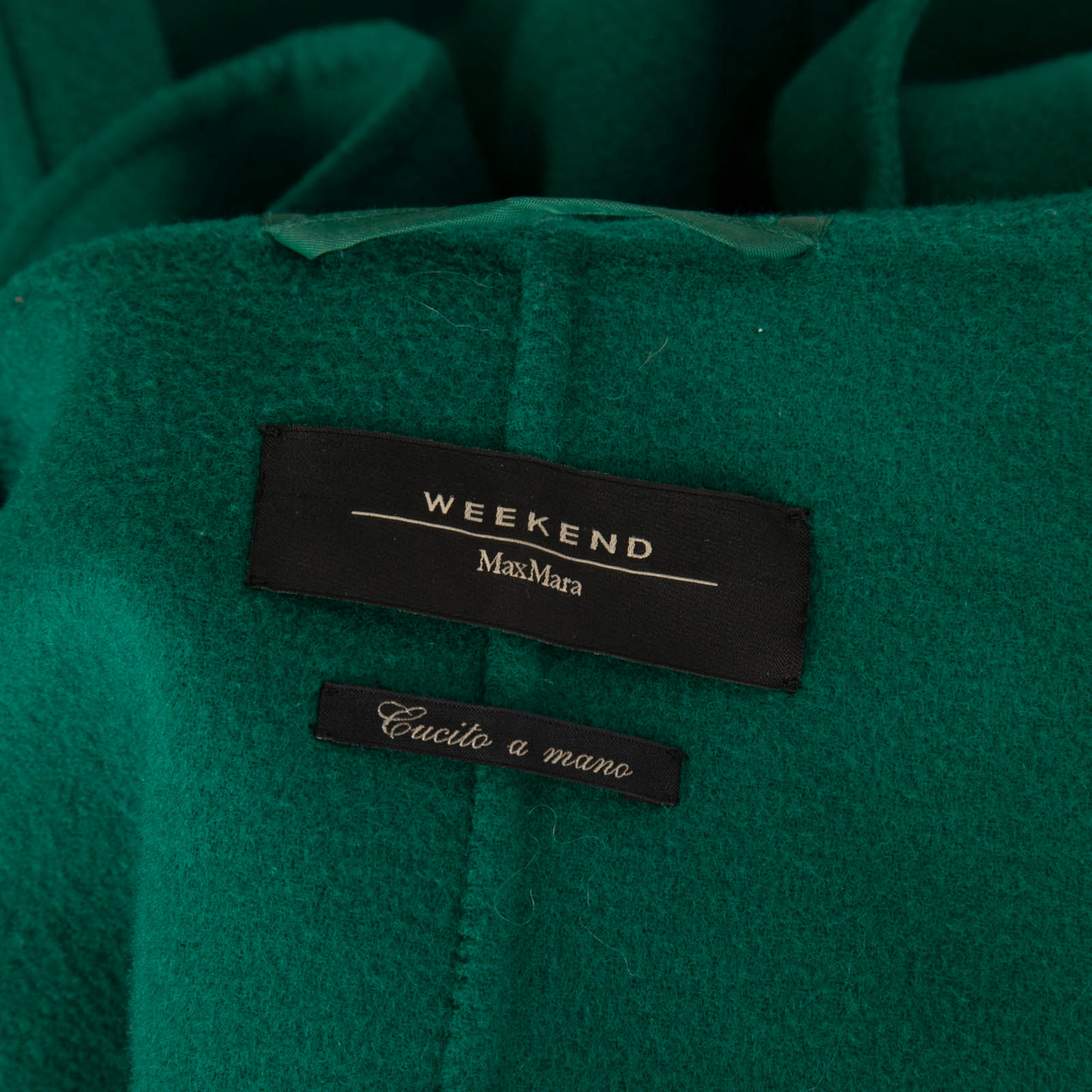 Max Mara Weekend Max Mara Green Wool Hood Oversized Jacket