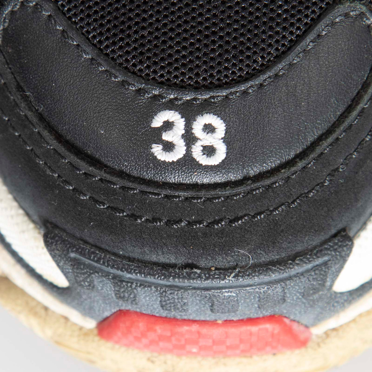 Balenciaga Black Triple S Embroidered Trainers