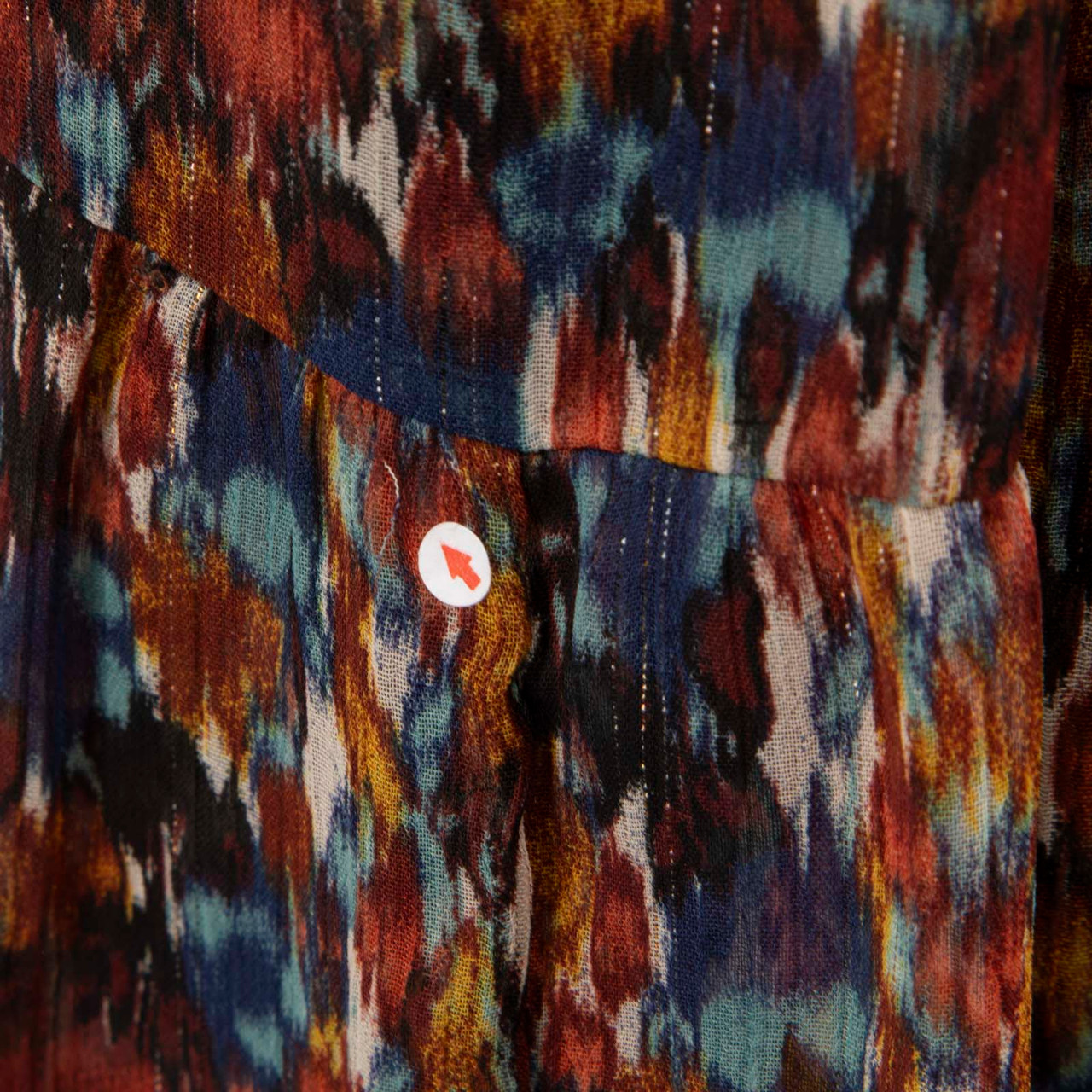 ME+EM Belted Printed Belted Maxi Skirt