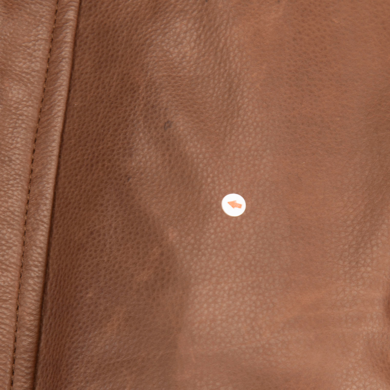 Ermenegildo Zegna Brown Leather Concealed Zip Jacket