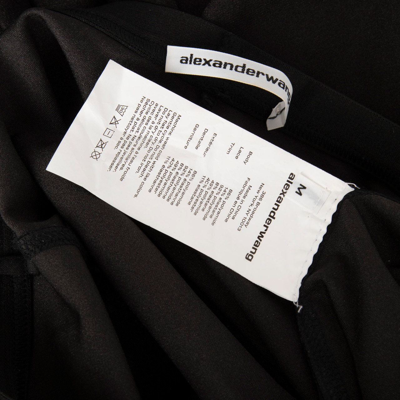 Alexander Wang Black Lace Trim Trousers